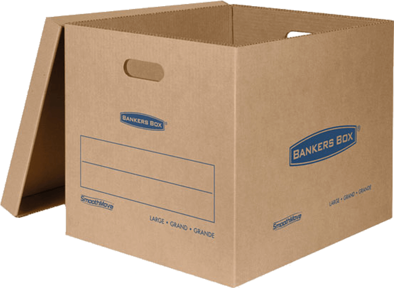 Shipping Boxes - Cardboard Moving Box Clipart (800x800), Png Download