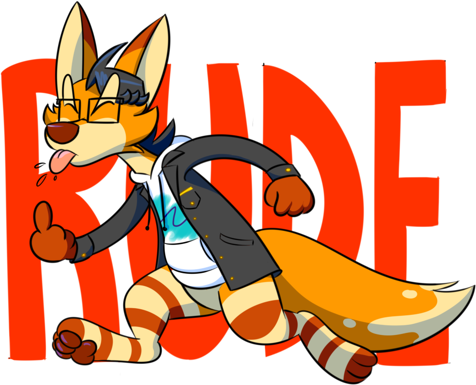 Oh God Oh Fuck We Got A Rudeboy On The Loose - Cartoon Clipart (1000x783), Png Download