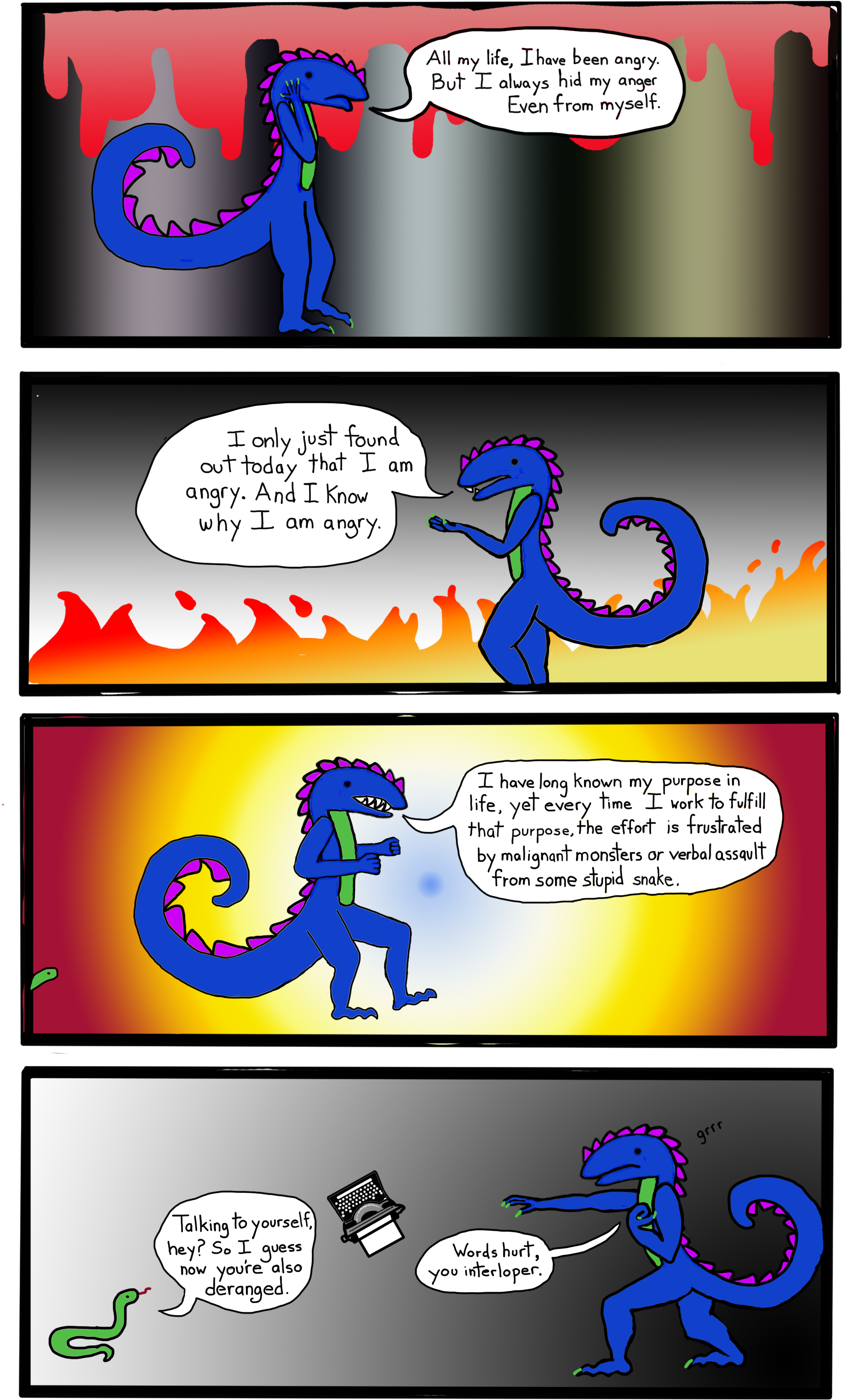 Dragon Style - Cartoon Clipart (2200x3500), Png Download