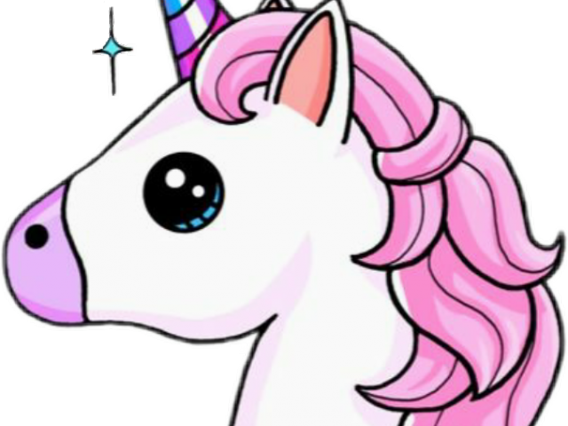 Unicorn Clipart Kawaii - Dibujos De Unicornios Para Pintar - Png Download (640x480), Png Download