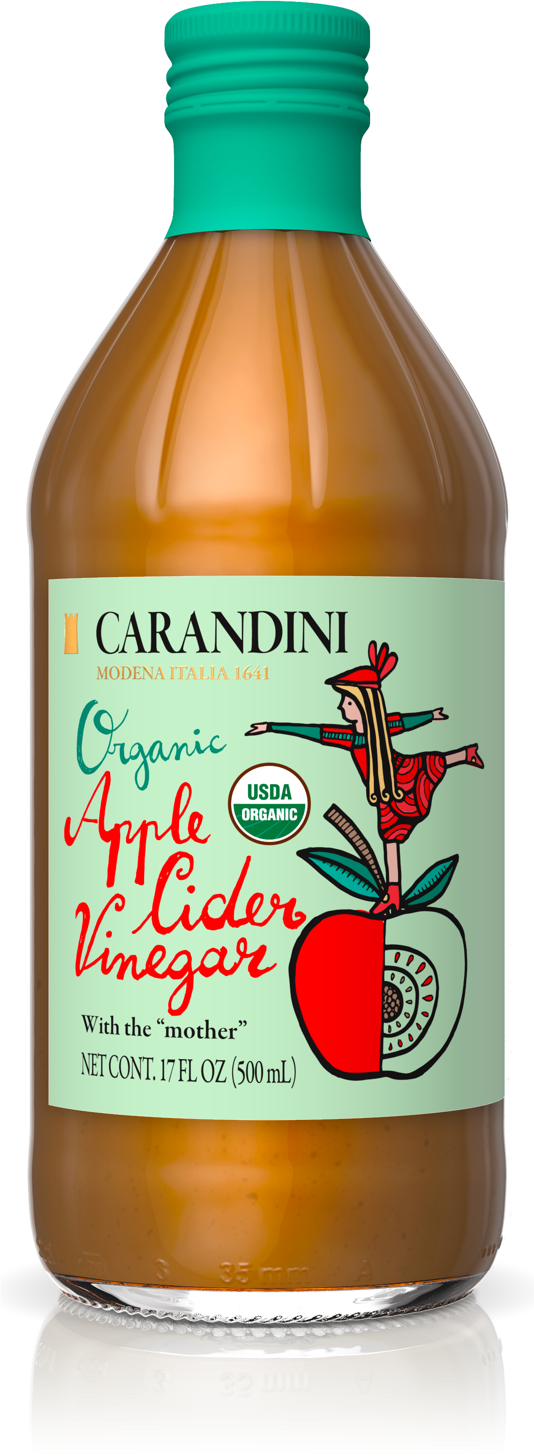 Carandini Apple Cider Vinegar , Png Download - Carandini Vinegar Clipart (1101x3002), Png Download