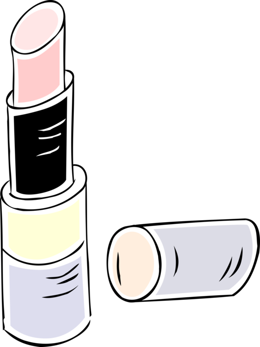 Vector Illustration Of Cosmetic Beauty Product Lipstick Clipart (525x700), Png Download