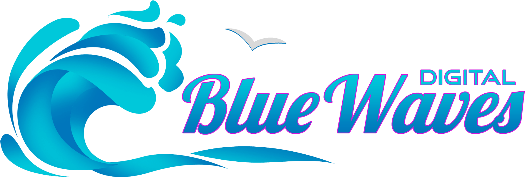 Blue Waves Png Clipart (1871x616), Png Download