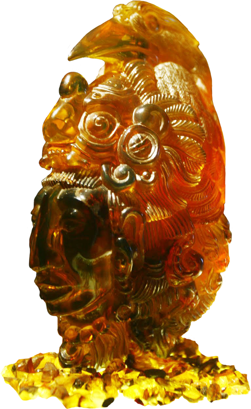 Cabeza Maya, Ambar - Carving Clipart (1000x1500), Png Download