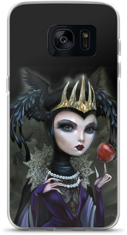 Evil Queen Samsung Case - Painting Evil Queen Clipart (438x809), Png Download