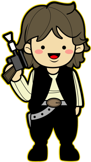 Star Wars Kawaii Saga - Star Wars Kawaii Clipart (500x625), Png Download