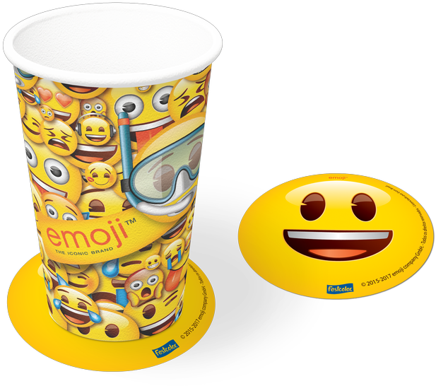 Minions Aniversario Png - Copos Personalizados Com Emoji Clipart (617x546), Png Download