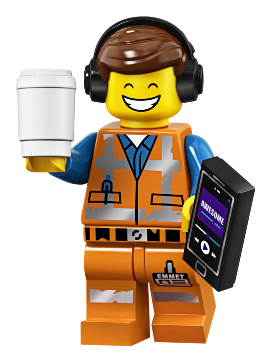 Lego® 71023 Awesome Remix Emmet - Lego Movie Two Minifigures Clipart (800x800), Png Download
