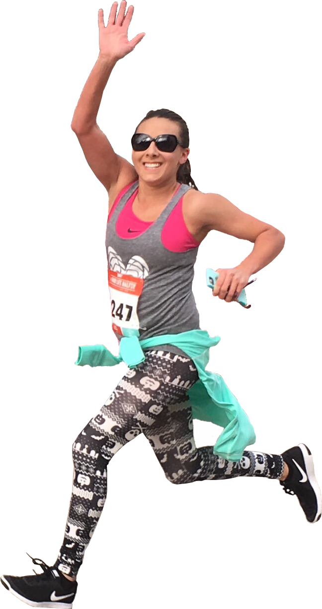 Persona Woman Running - Transparent Woman Running Clipart (648x1223), Png Download