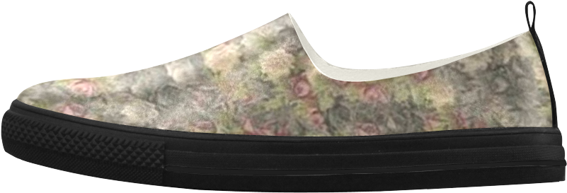 Vintage Gothic Rose Apus Slip-on Microfiber Women's - Paisley Clipart (1000x1000), Png Download