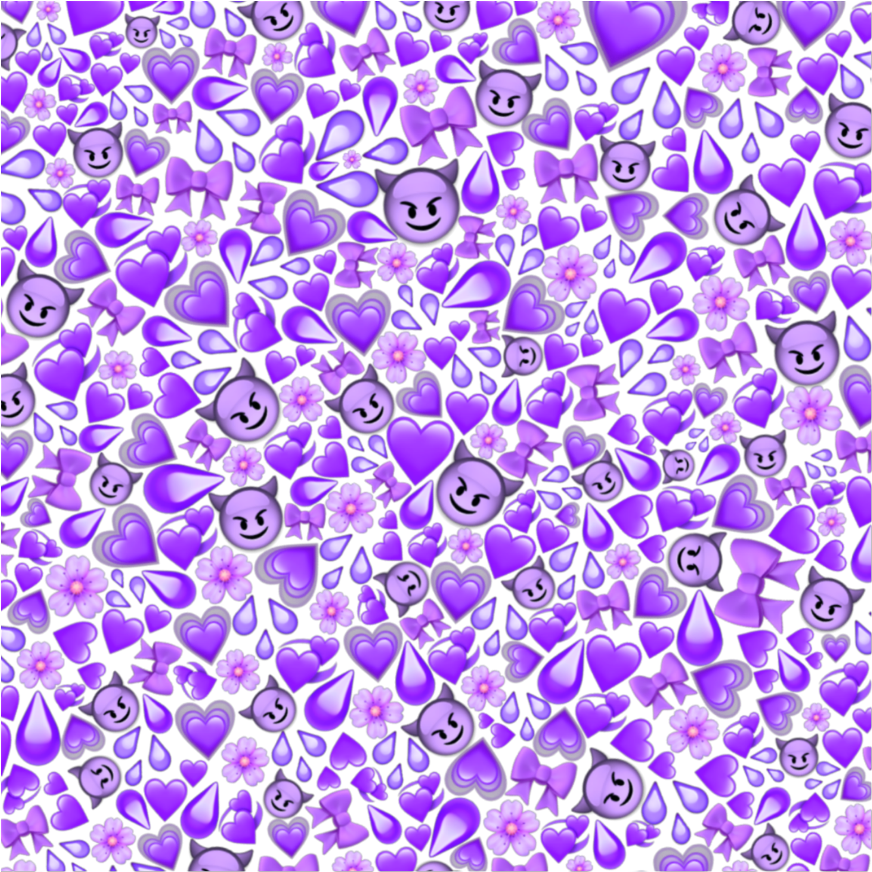 #purple #emoji #purpleemoji #background #emojibackground - Tumblr Clipart (1024x1024), Png Download