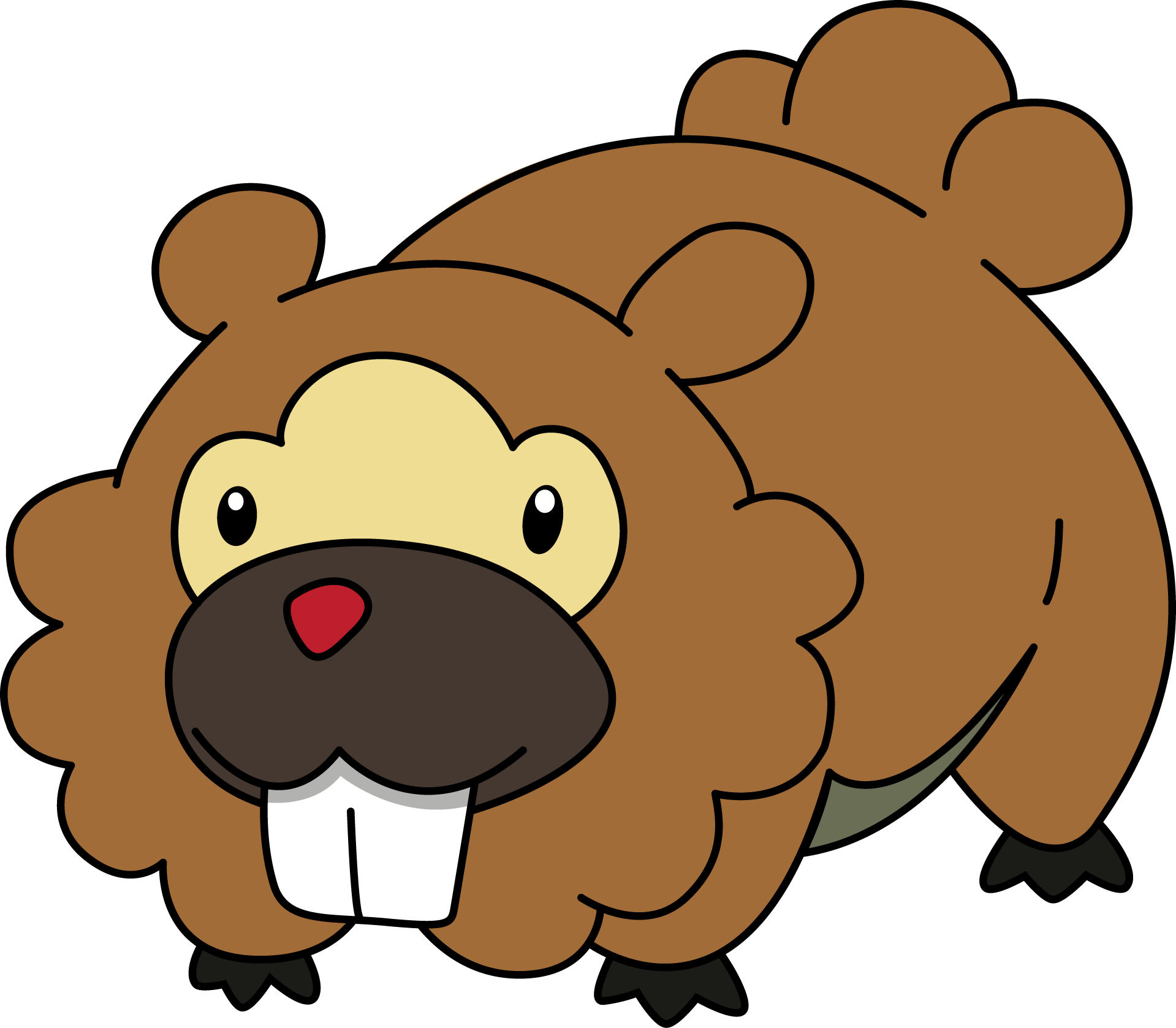 162kib, 1919x1678, Bidoof - Pokemon Bidoof Clipart (1919x1678), Png Download