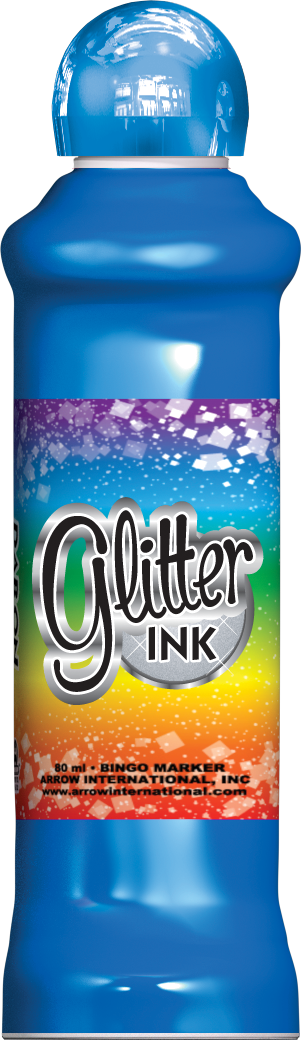 Blue Glitter Ink - Glitter Clipart (302x1040), Png Download