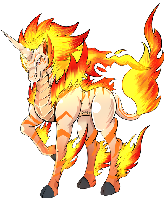 #pokemonletsgo #pokemonrmk 077 Ponyta &amp - Cartoon Clipart (571x680), Png Download