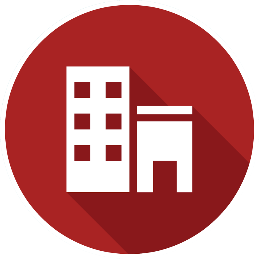 Gec Environmental - Hotel Icon Png Red Clipart (874x874), Png Download
