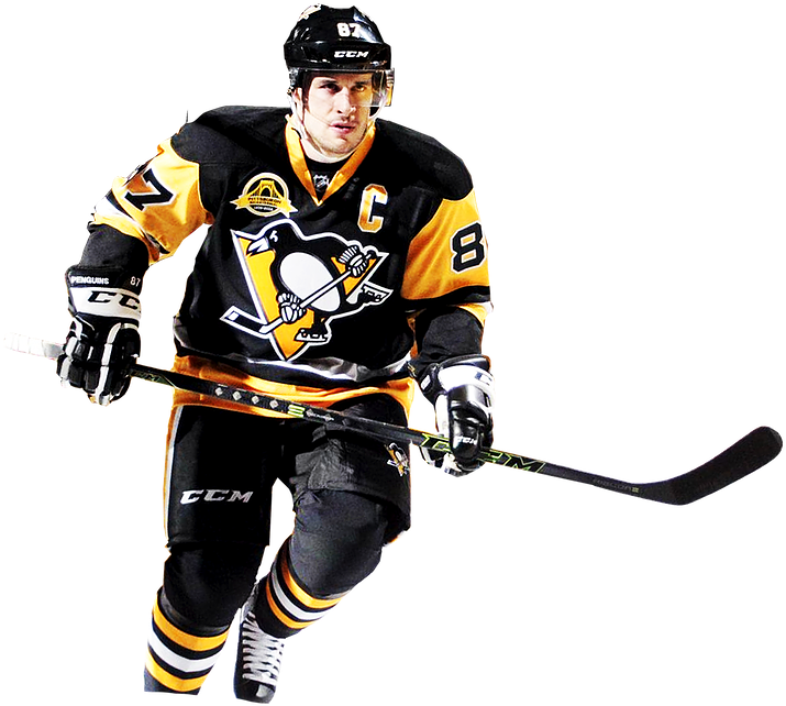 Sidney Crosby Png - Pittsburgh Penguins Player Png Clipart (715x642), Png Download