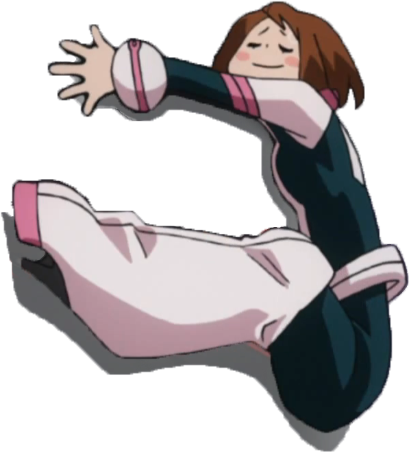 Http - //i - Imgur - Com/ddwsrcp - Ochako Uraraka Hugging - Uraraka Hugging Transparent Clipart (597x659), Png Download
