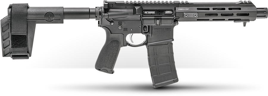 Categories - Saint Ar 15 Pistol Clipart (1200x446), Png Download