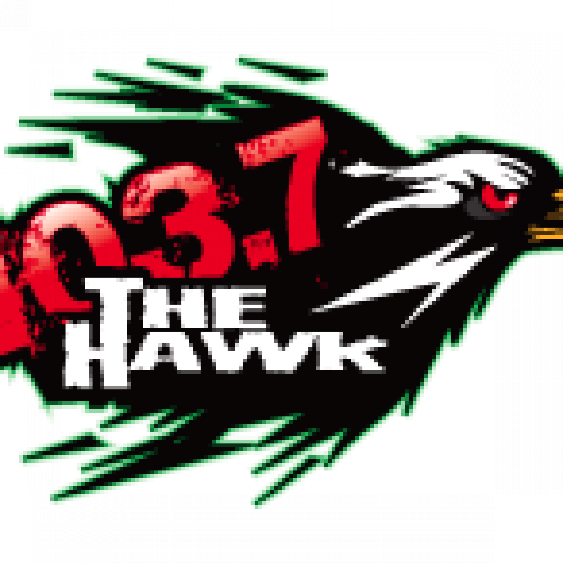 Hawk-logo - 103.7 The Hawk Clipart (1920x1920), Png Download