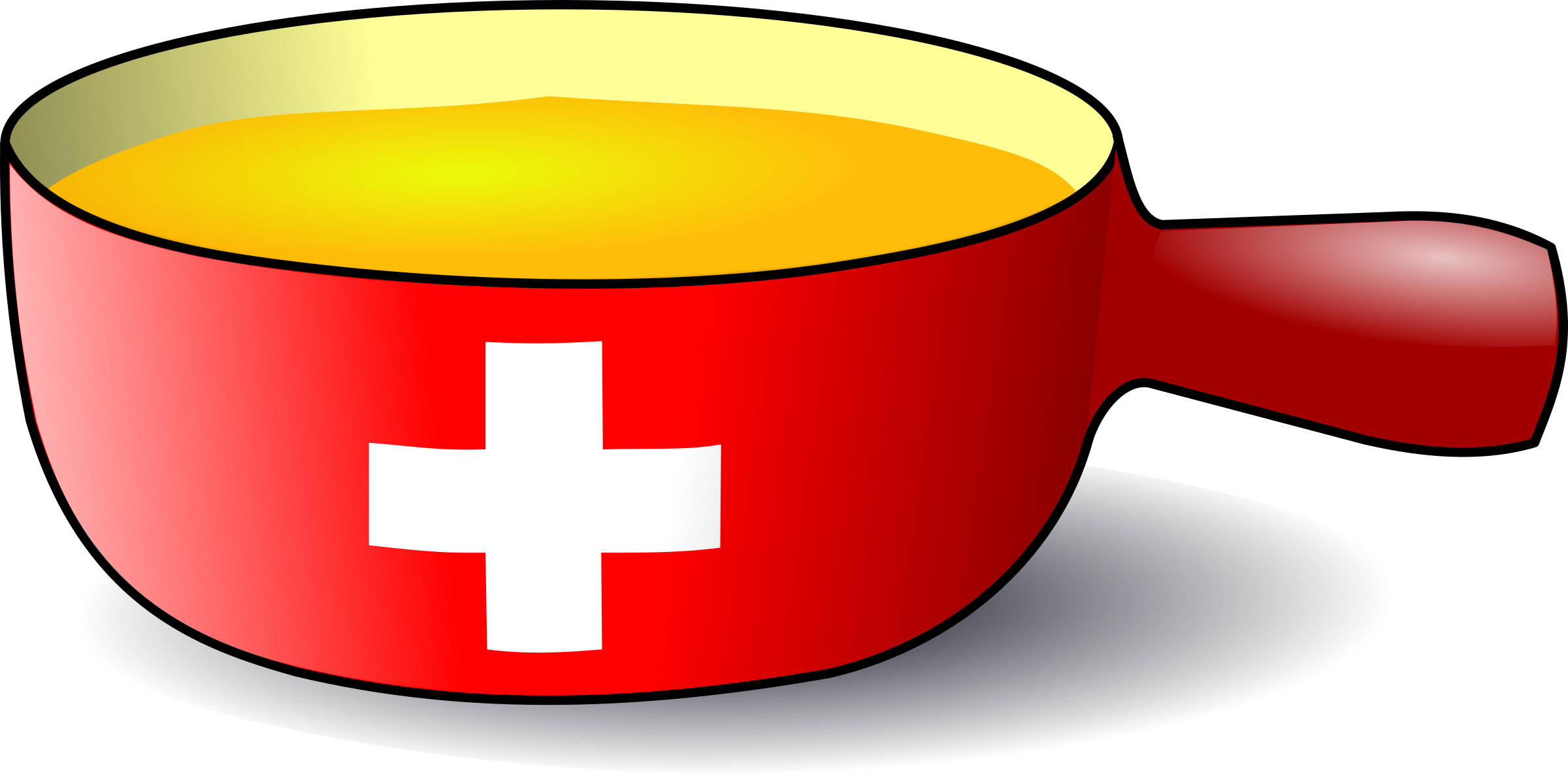 This Free Icons Png Design Of Swiss Caquelon Fondue - Caquelon Clipart Transparent Png (2400x1188), Png Download