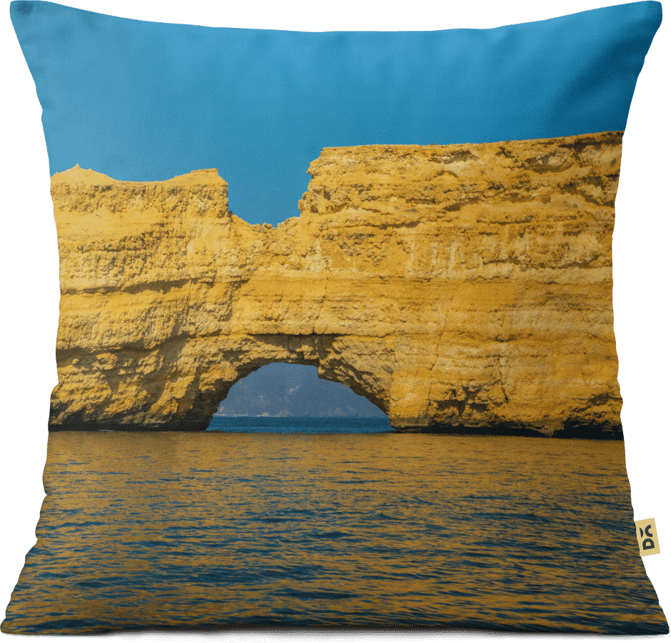 Dailyobjects Experience Oman Overpass 12" Cushion Cover - Natural Arch Clipart (940x900), Png Download