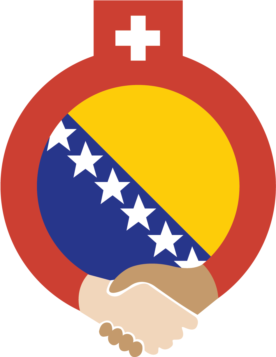 Cropped Swiss Logo - Bosnia Vector Map Clipart (1050x1436), Png Download