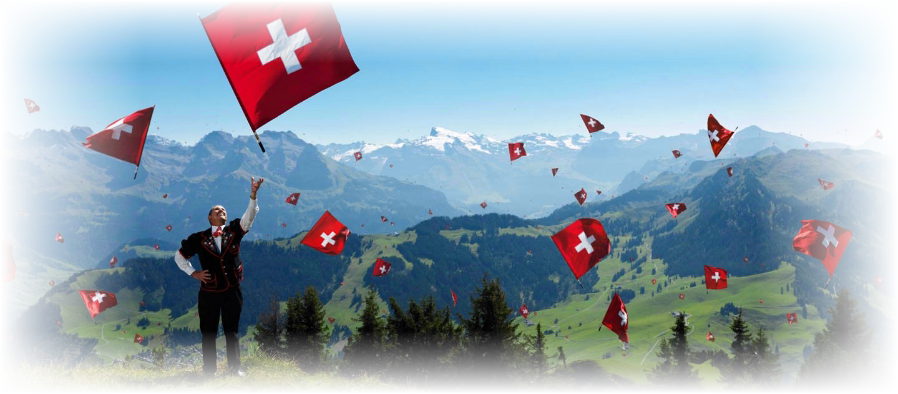 Swiss National Day Event - Stanserhorn Clipart (898x394), Png Download