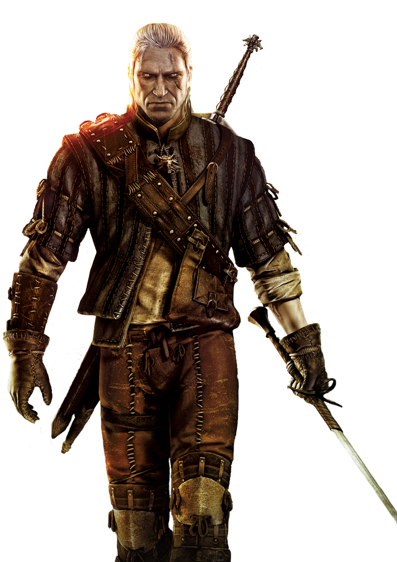Geralt Of Rivia Render By Givemeafuck - Witcher 2 Geralt Armor Clipart (828x1200), Png Download