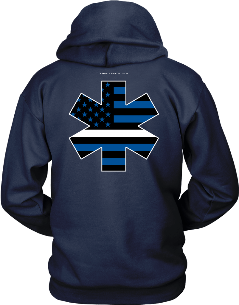 Star Of Life Ems Thin White Line Hoodie - First Order Clipart (802x1024), Png Download