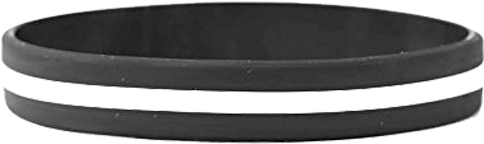 Thin White Line Bracelet - Bangle Clipart (615x615), Png Download