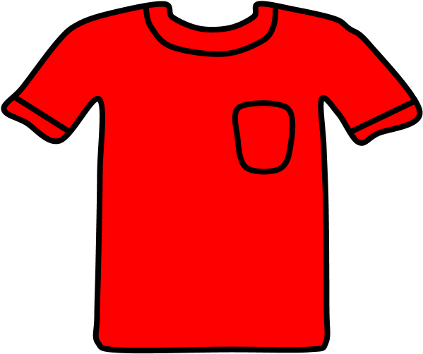 T-shirt, Pocket, Red, Png - Active Shirt Clipart (816x1056), Png Download