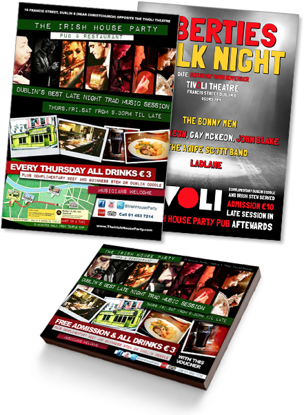 Flyers Print Design The Irish House Party - Flyer Clipart (500x620), Png Download