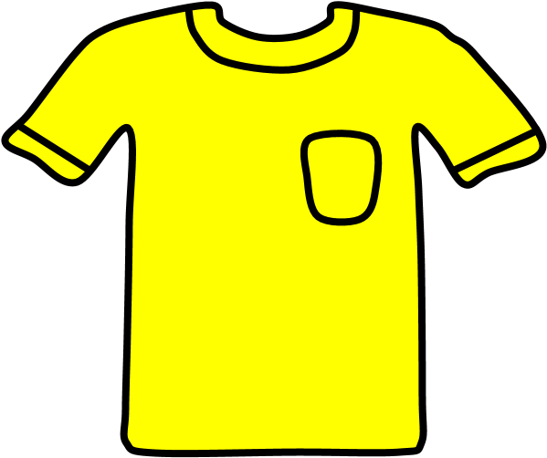 T-shirt, Pocket, Yellow, Png - Active Shirt Clipart (816x1056), Png Download