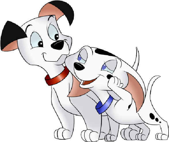 Dalmatians - 101 Dalmatians Cadpig And Lucky Clipart (600x600), Png Download