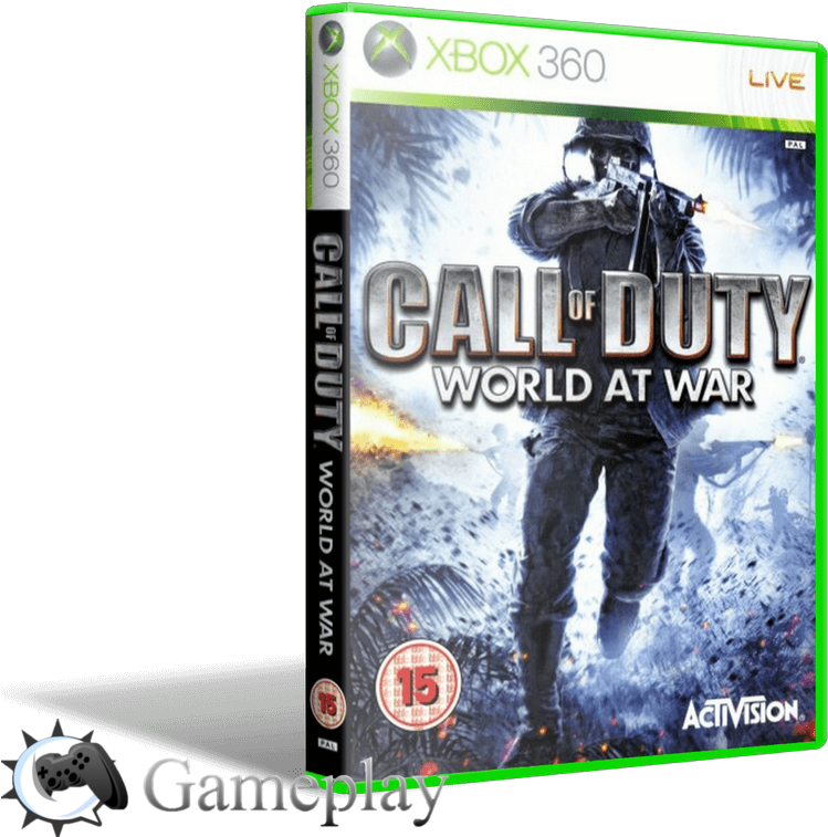 Call Of Duty World At War - Call Of Duty World At War Cover Xbox Clipart (1023x768), Png Download