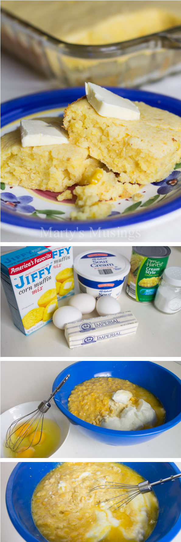 Jiffy Corn Bread With Creamed Corn - Jiffy Corn Muffin Mix Clipart (620x1800), Png Download