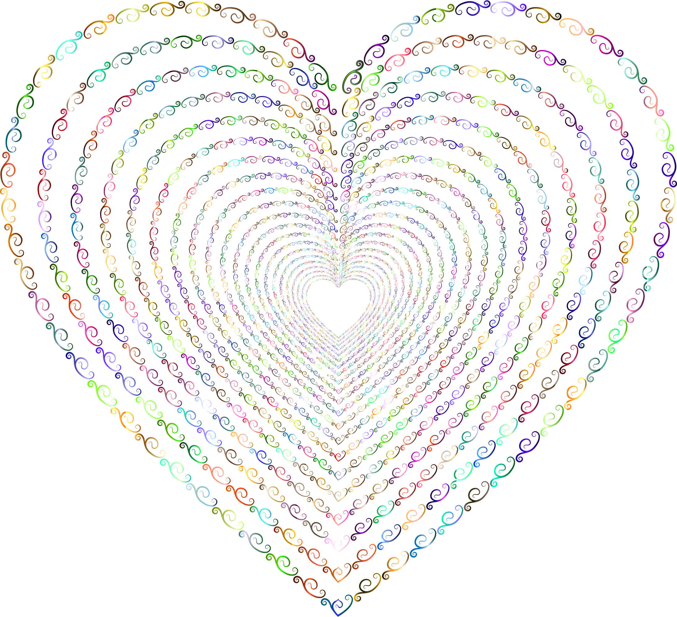 This Free Icons Png Design Of Prismatic Vintage Flourish - Clip Art Transparent Png (2184x1992), Png Download