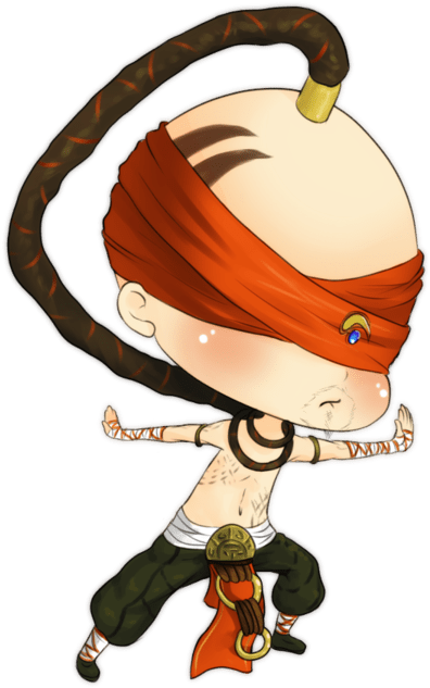 Cute Lee Sin - League Of Legends Lee Sin Chibi Clipart (500x721), Png Download