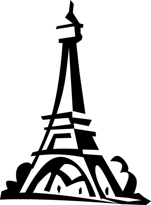 More In Same Style Group - Vetor Torre Eiffel Clipart (517x700), Png Download