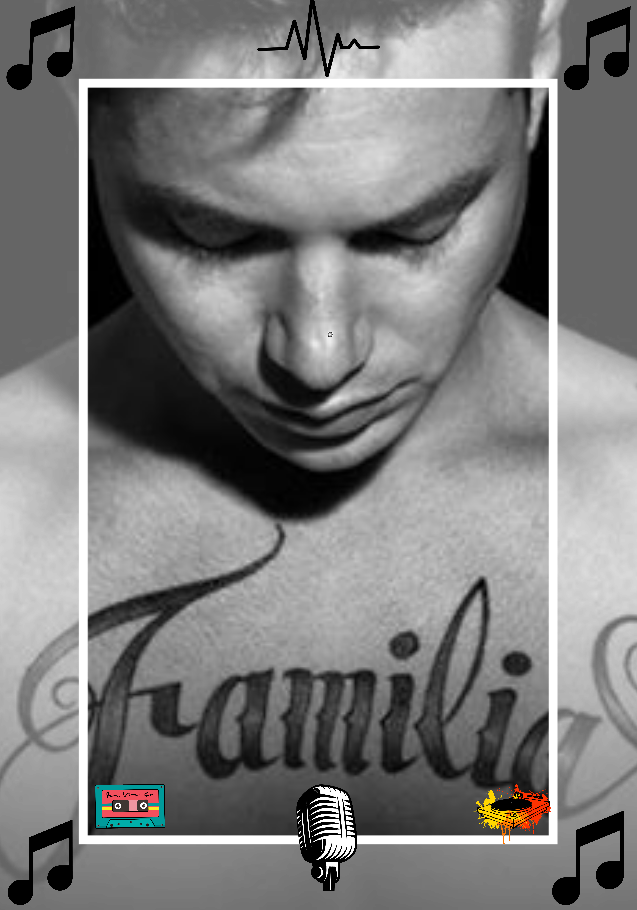 Model Image T Shirt - Tatuaje J Balvin La Familia Clipart (637x910), Png Download