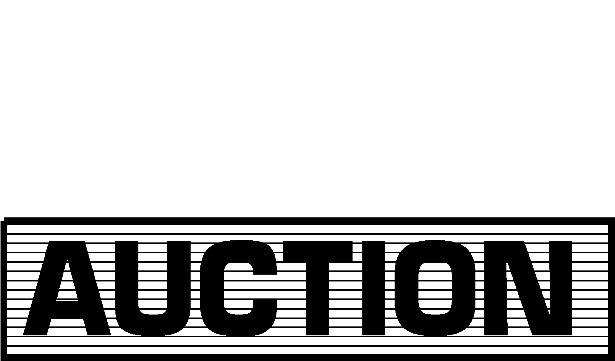 Pmi Auction Logo Black And White - Auction White Logo Png Clipart (2400x2400), Png Download