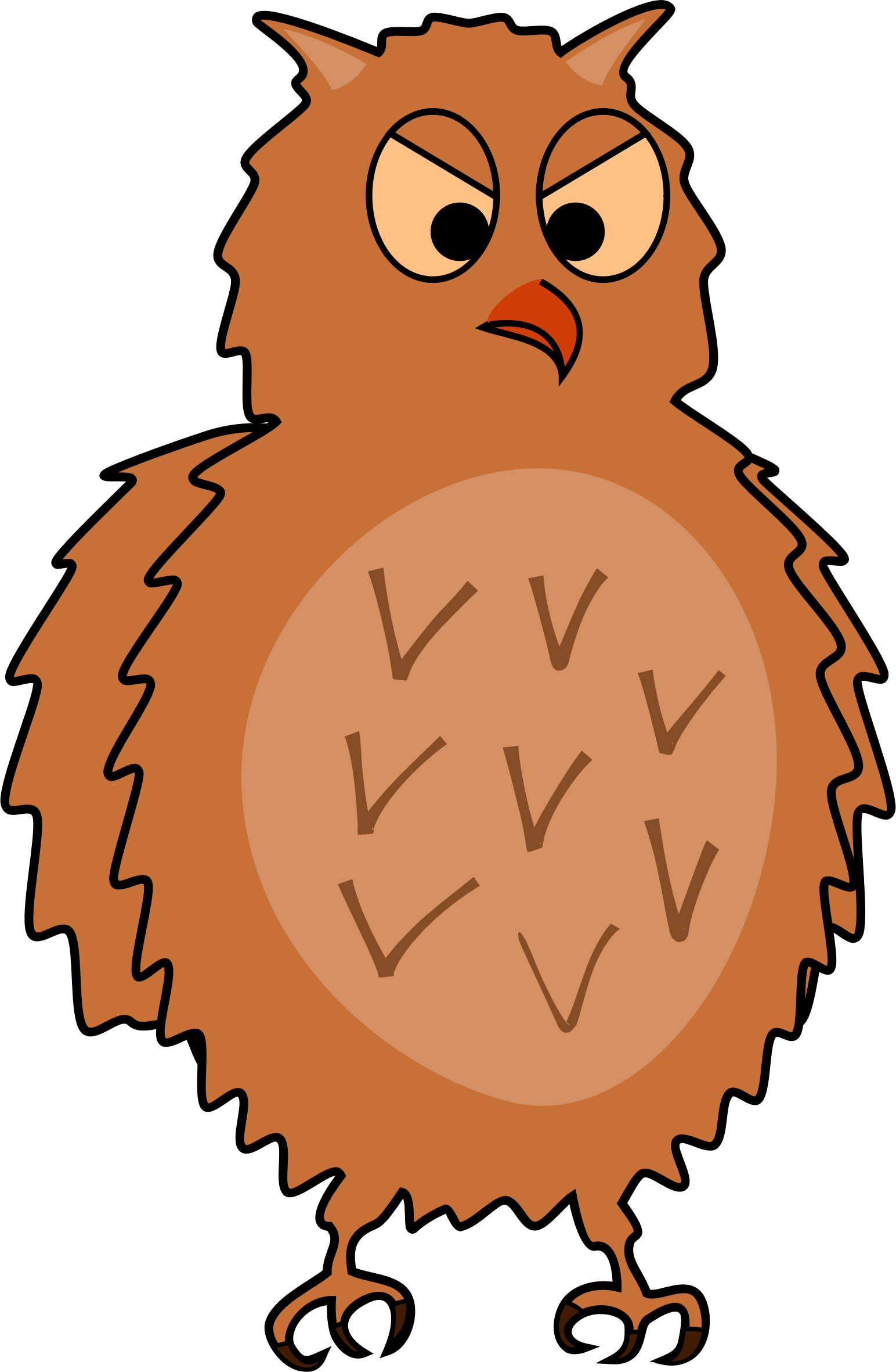 This Free Icons Png Design Of Enraged Owl - Clip Art Transparent Png (1544x2362), Png Download