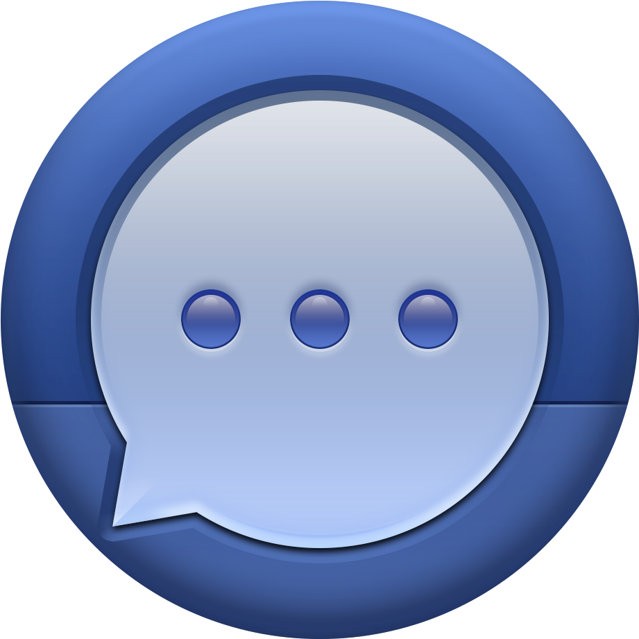 Facebook Messenger - Circle Clipart (1024x1024), Png Download