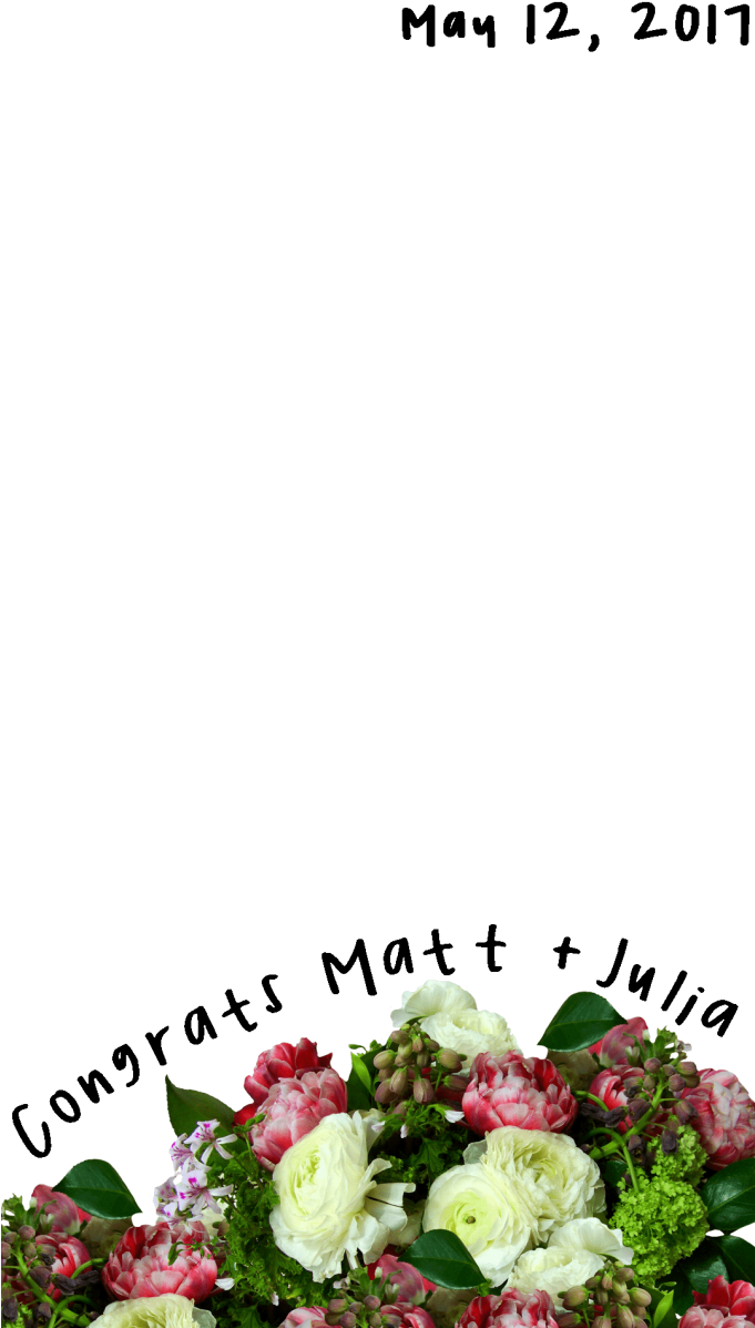 I Will Create A Snapchat Geofilter For Your Event - Garden Roses Clipart (680x1209), Png Download