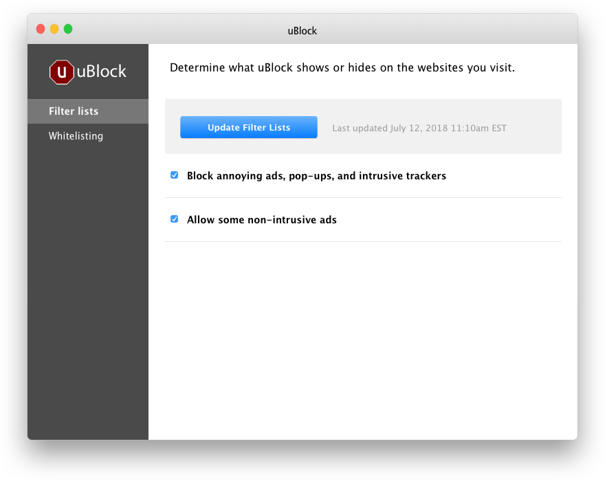 The App Window Has Two Tabs, Filter Lists And Whitelisting - Dji Assistant 2 Refresh Clipart (880x700), Png Download