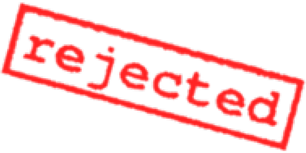 Rejected Stamp Clipart Outline - Line Art - Png Download (640x480), Png Download