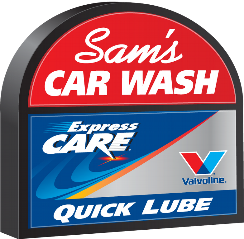 By Sam's Car Wash & Sam's Valvoline Express Care Oil Clipart (783x768), Png Download