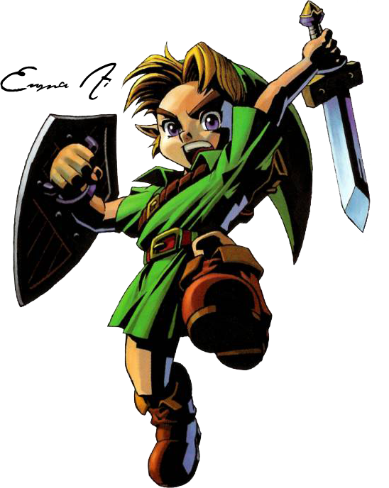 Members - Legend Of Zelda Majora's Mask Link Clipart (548x688), Png Download