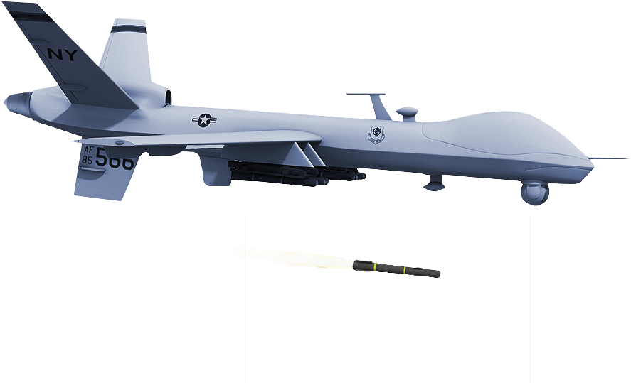 Drones Png - Predator Drone Clipart (1000x577), Png Download