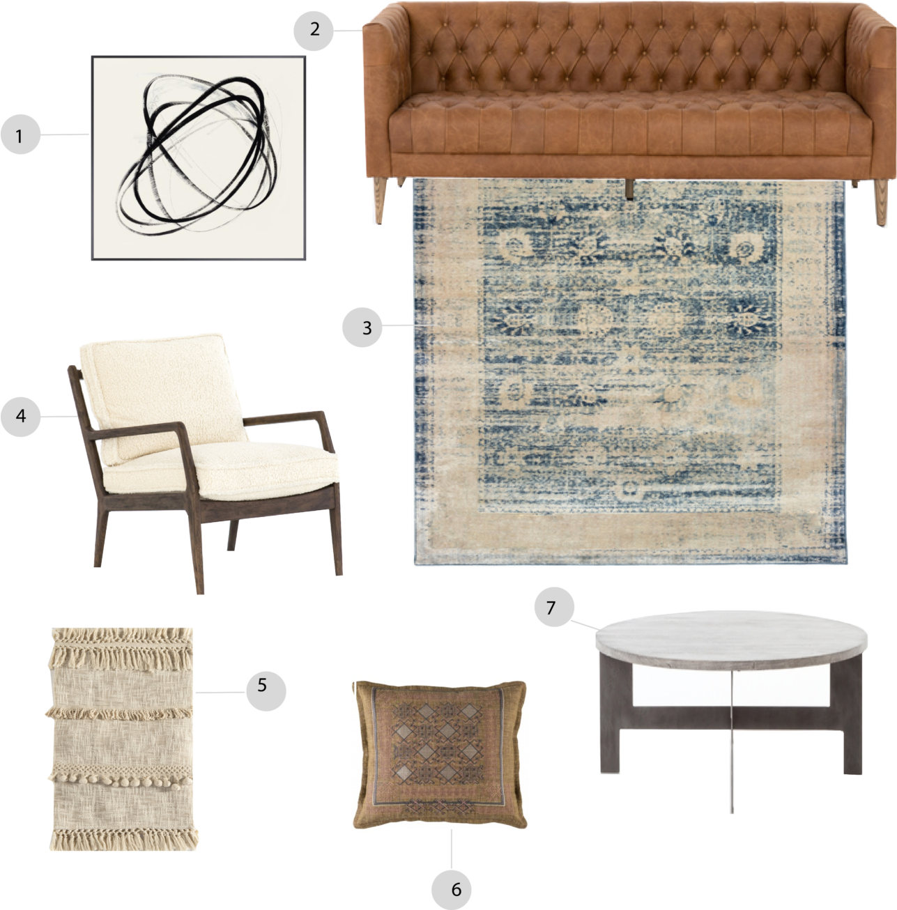 Living Room Design - Chair Clipart (1440x1305), Png Download